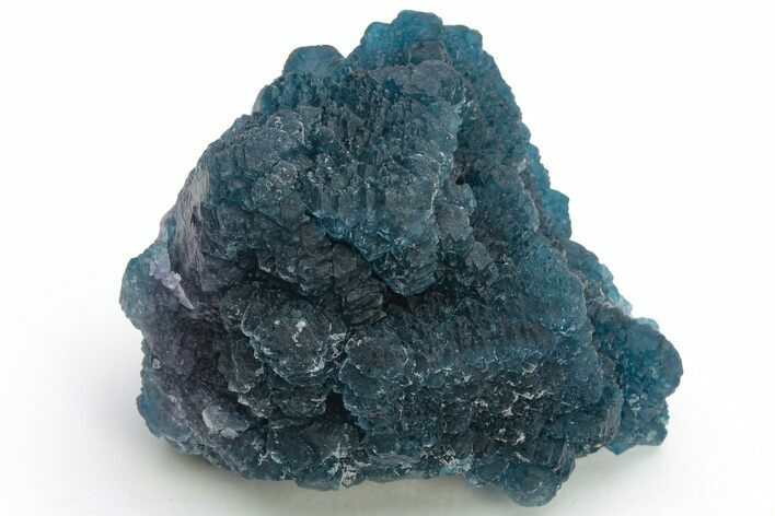 Blue, Cubic/Octahedral Fluorite Encrusted Quartz - Inner Mongolia #224784